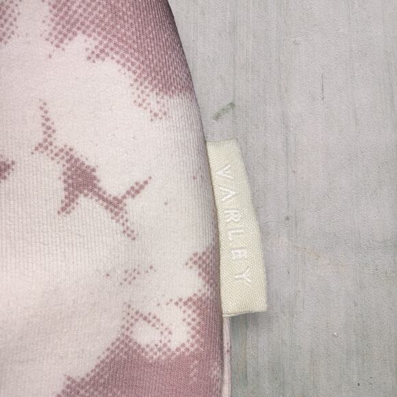 Varley Romero Sweatshirt Tan Tie Dye Collared Half Zip Pullover Size S NWT - Picture 7 of 10